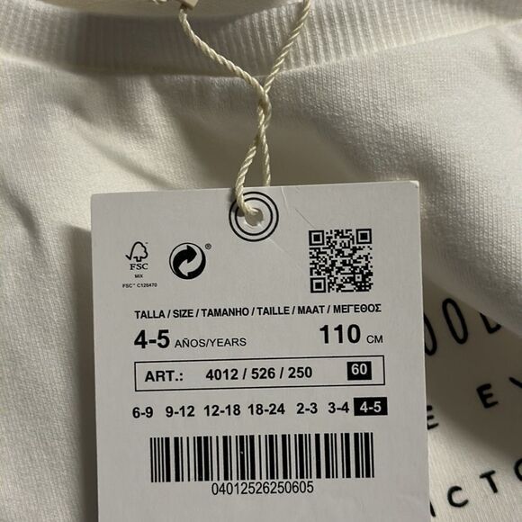 ZARA Kids | White | BEST MOOD T-SHIRT - Picture 4 of 4